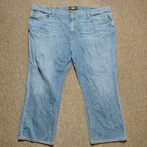 LUCKY BRAND Jeans Men 181 Relaxed Straight Fit 52x30 Blue 100% Cotton Denim
